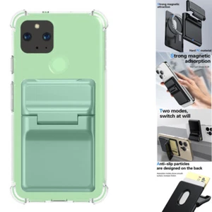 For Google Pixel 4 4a 4XL 5 5A transparent Phone Cover+MagSafe Magnet card case - Picture 1 of 29