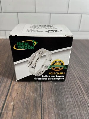 IDEAL-TRIDON Stainless Steel Band Hose Clamps Ideal Tridon #16 10 Pcs 1 Box (11/16" TO 1-1/2"