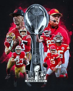 Kansas City Chiefs Super Bowl LVIII Champions Collage 8x10 NFL Fútbol Foto - Imagen 1 de 1