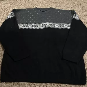 VTG Billabong Sweater Mens XL Wool Jumper Grunge Y2K Knit Surf Skate Emo Striped - Picture 1 of 5