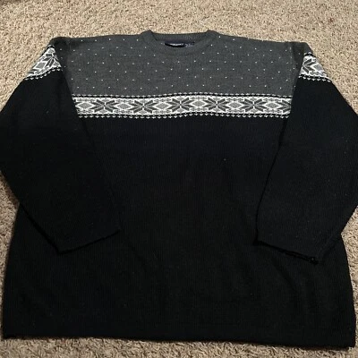 VTG Billabong Sweater Mens XL Wool Jumper Grunge Y2K Knit Surf Skate Emo Striped - Image 1 of 4