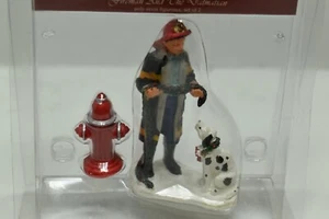 Lemax 92315 Fireman-Dalmation Dog & Hydrant Enchanted Forest - Bild 1 von 3