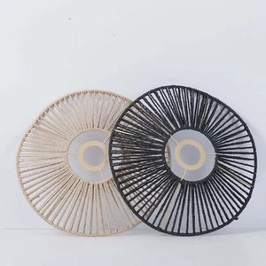 Woven Lamp Shade Pendant Light Cover Irregular Hat Shaped Boho Lamp Pendant - Picture 1 of 7