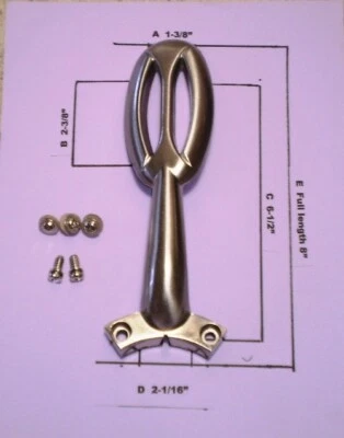 52” CEILING FAN BLADE ARM REPLACEMENT BRACKET GLENDALE BRUSHED NICKEL COMPLETE - Image 1 of 4