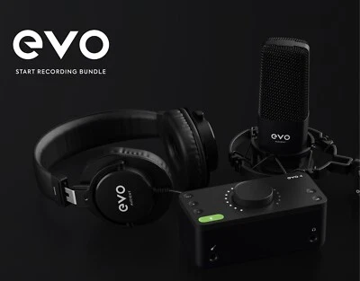 Audient EVO Start Recording Bundle - Interface, Microphone, Headphones, Software - Image 1 of 4
