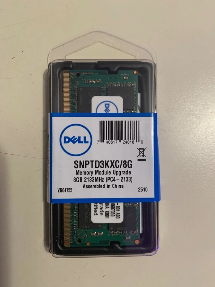 SNPTD3KXC/8G Dell OEM 8GB 2133MHz DDR4 Laptop RAM Memory Module - Image 1 of 1