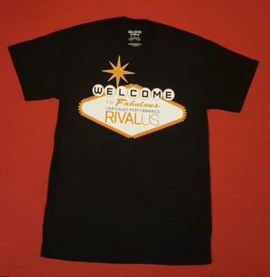 Camiseta Mr Olympia Las Vegas Rival EE. UU. Negra Gimnasio Entrenamiento Hombres Pequeña 2017 Proteína Foto 1 de 4