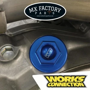 GasGas MC KTM SX XC SXF Husqvarna TC FC FE spina riempimento olio collegamento funzionante blu - Foto 1 di 7