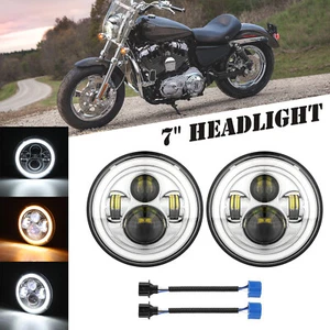 Faro proiettore 7" Hi/Lo Beam Angel Eye LED DRL per 90-97 Mazda Miata MX5 MX-5 H6024 - Foto 1 di 10