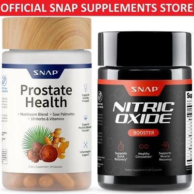 SNAP Prostate Health Nitric Oxide Booster Saw Palmetto L-Arginine L-Citrulline - Image 1 of 4