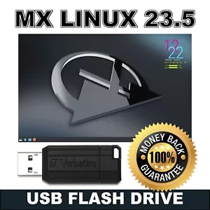 3-IN-1 MX LINUX 23.5 Multi-Boot 64bit Live OS USB Flash Drive - Picture 1 of 12