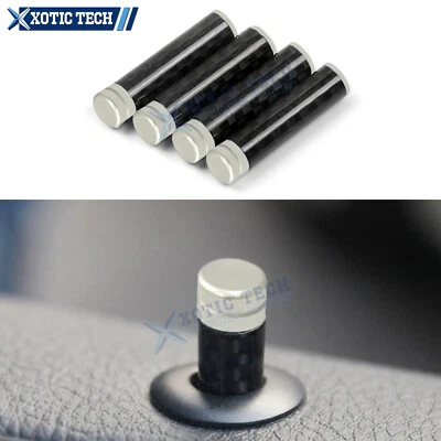 Carbon Fiber Aluminum Auto Interior Door Lock Pins Knob Trim For BMW All Series - Imagem 1 de 4
