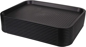 10x Fast Food Tray, 13.8 x 10.5 Inch Plastic - see pics- OPENED - Imagen 1 de 6
