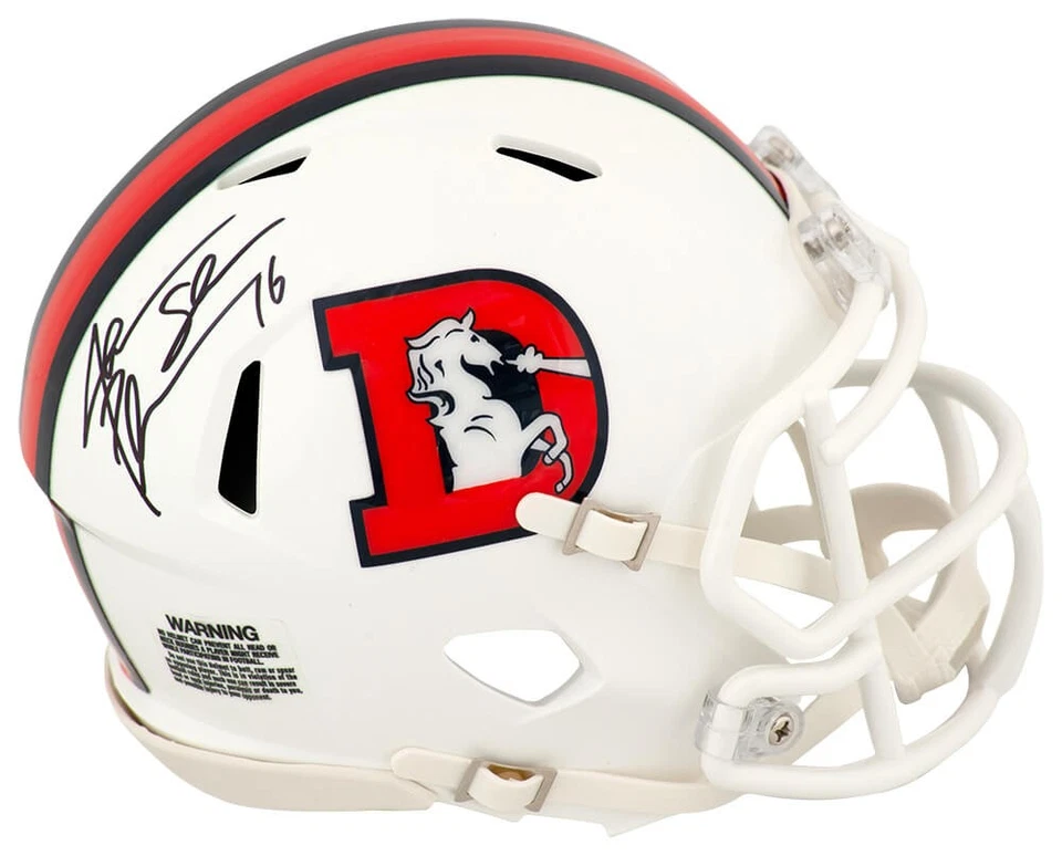 Jake Plummer Signed Broncos 2023 Alt Riddell Speed Mini Helmet w/Snake -(SS COA) - Image 1 of 1