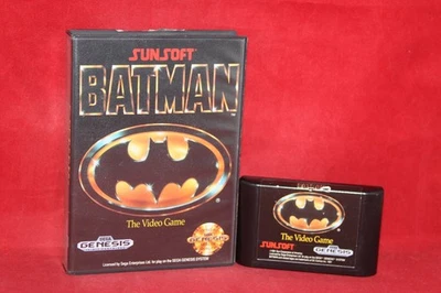 Batman: The Video Game (Sega Genesis, 1990) Authentic Game Cartridge + Case - Image 1 of 4