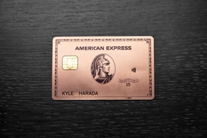 PINK ROSE GOLD American Express METAL card. Cancelled. Collectible - Picture 1 of 1