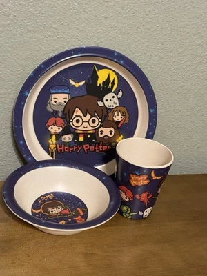 Harry Potter Dreiteiliges Kinder Teller Schale Tasse Set  - Bild 1 von 4