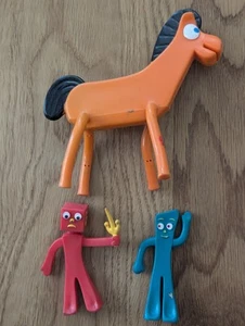 Vintage Lot of Gumby & Friends (Gumby, Blockhead, Pokey,  Toys - Picture 1 of 2