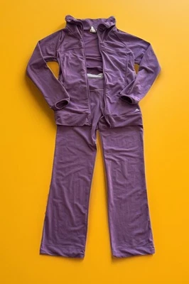 Adidas ClimaLite Track Suit Pants&Full Zip Top Lavender Violet Dark Lilac Hues M - Image 1 of 4