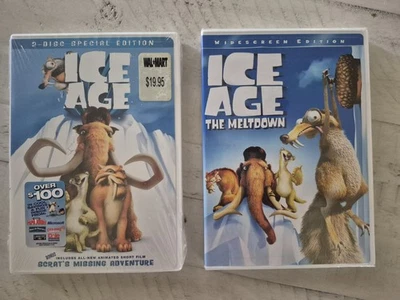 NEW/SEALED Ice Age + Ice Age: Meltdown / 2-Movie DVD Lot - Image 1 of 3