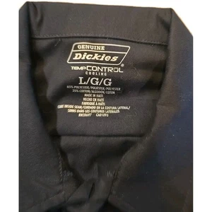 GENUINE DICKIES -SIZE: Large Navy FLEX Long Sleeve Work Shirt-Temp Control - Picture 1 of 2