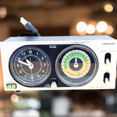 Toshiba TWM-901 Vintage Analog Timer Switch Uhr 1200 W 100 V Audio Licht Japan - Bild 1 von 4