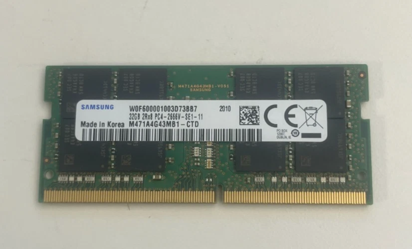 Samsung 32GB de memoria (32x1) 2Rx8 PC4. Una pieza 32gb enviada gratis Foto 1 de 1