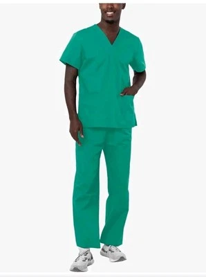 Adar Men Workwear Medical Nursing Doctor Uniform Scrub Set Uniform Shirt & Pants - Image 1 of 4
