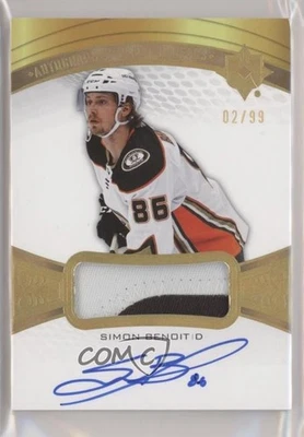 2021 Ultimate Collection Debut Threads /99 Simon Benoit #ADT-SB Rookie Auto RC - Image 1 of 2