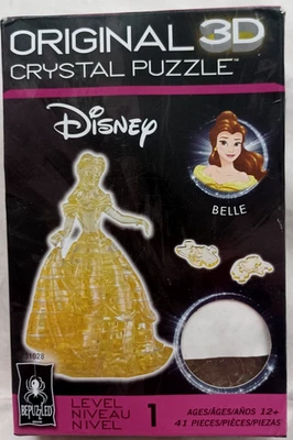 Disney 3D Crystal Puzzle Beauty & the Beast Yellow Belle Level 1 New Opened Box - Image 1 of 4