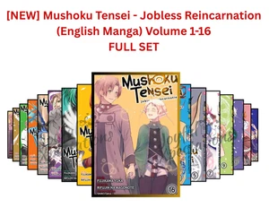 Jobless Reincarnation Manga Mushoku Tensei Vol 1-16 Inglés JUEGO COMPLETO + Express - Imagen 1 de 19