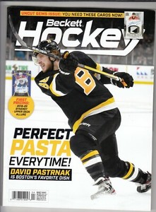 April 2020 Beckett Hockey Magazine David Pastrnak on Cover