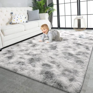 Super Soft Shaggy Rugs Fluffy Carpets 5x7 Feet, Indoor Modern Plush Area Rugs fo - Picture 1 of 7