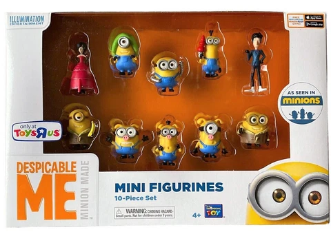 Despicable Me 3 Minions Mini Action Figures 10 Piece Set Toys R Us Exclusive New Cover