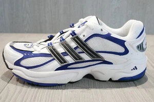 New Rare Vintage Adidas Boston Blue White Shoes Mens Size 8 OSS - Picture 1 of 7