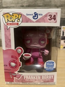 Funko Pop! Franken Berry #34 (wCereal&Spoon) Funko Ltd Edition Vaulted 2018 - Picture 1 of 6