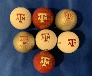 Texas A&M Logo Golf Ball Lot - NCAA - Logo Golf Balls - Picture 1 of 1