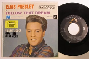 Rock & Roll 45 ELVIS PRESLEY Follow That Dream RCA VG+/VG++ ep pic sleeve f - Picture 1 of 2