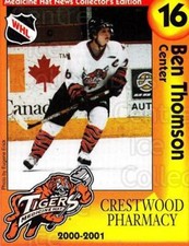 2000-01 Medicine Hat Tigers #10 Ben Thomson