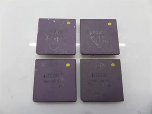 Lot Of 4 Intel A80386DX-16 386DX Processors For Gold Scrap Recovery - Picture 1 of 4