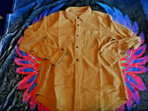 Camicia Outerknown Uomo COTONE PESANTE LS calendula Gialla GRANDE - Foto 1 di 5