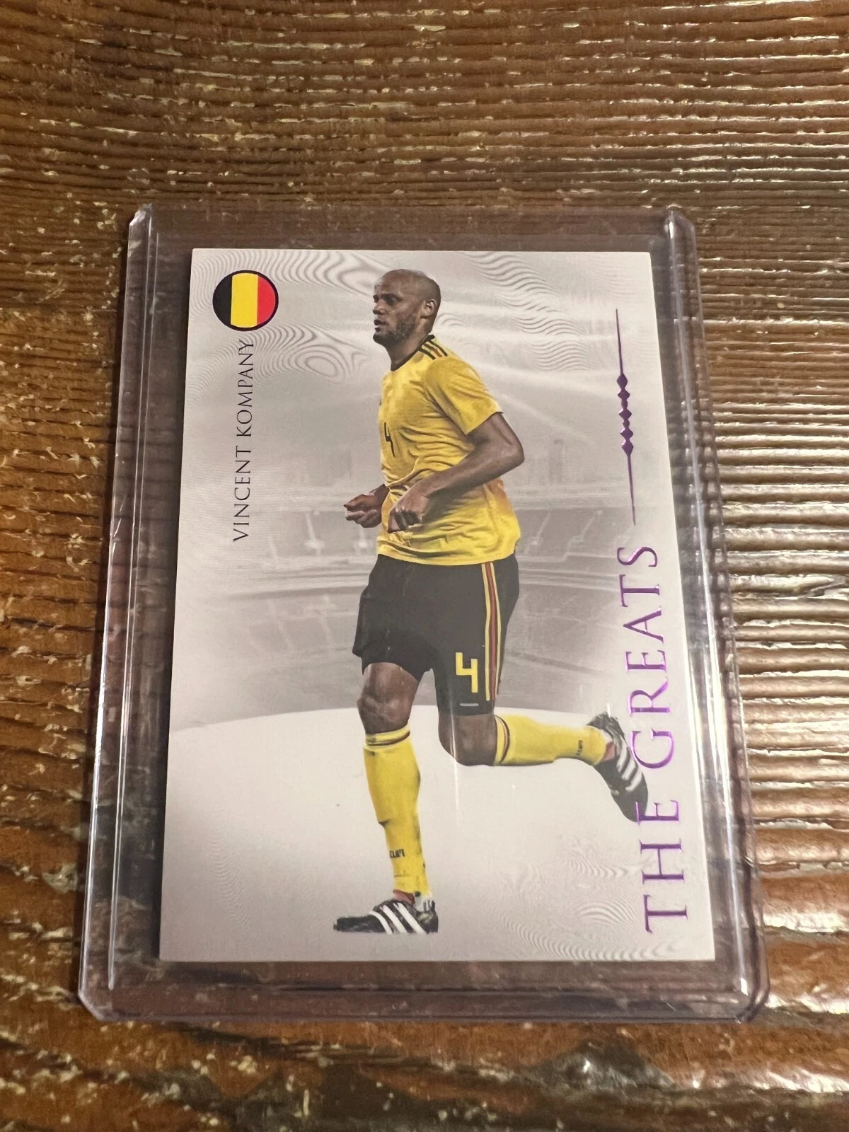 Vincent Kompany 2024 Futera Unique Nostalgia The Greats Amethyst /30 Belgium