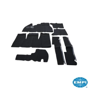 KIT MOQUETTE NERA EMPI 00-3910-0 (7PZ) VW MAGGIOLINO 08/68- 07/71 - Foto 1 di 1