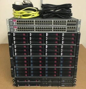 HP DL360 G7 24-Core 256GB RAM HP MSA2012i 1Gbit iSCSI 31.2TB Server SAN Build - Picture 1 of 3