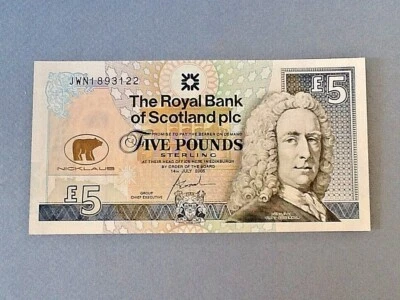 Scotland 5 Pounds P-365 2005  *Commemorative Issue Jack Nicklaus*  - Image 1 of 2