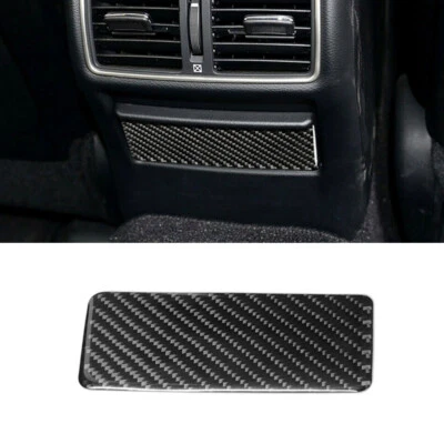 Cubierta de panel de cenicero trasero medio de fibra de carbono para Infiniti Q50/Q60 2014-2019 Foto 1 de 4