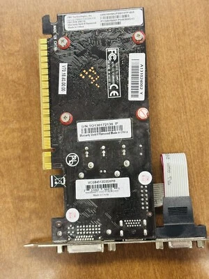 PNY NVIDIA GeForce 8400 GS 512MB DDR3 PCIe Low Profile DMS-59 to VGA/DVI/HDMI - Image 1 of 2
