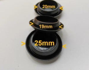 20x Blindstopfen Karosseriestopfen Kappe lochkappen deckel 19mm schwarz 246 - Picture 1 of 5
