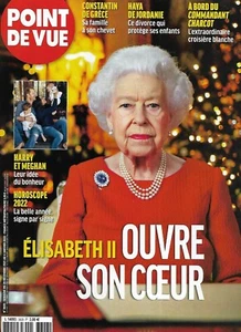POINT DE VUE n°3828 29/12/2021 Elisabeth II/ Harry & Meghan/ Arterton & Fiennes - Foto 1 di 1