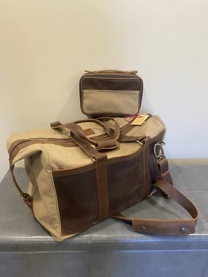 Jon Hart - JH Duffel Combo JH Dopp Kit Accessory Bag New Embossed PAO Lot - Image 1 of 4